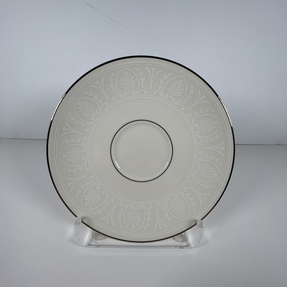 Lenox Courtyard Platinum Saucer for Footed‎ Cup (1) New